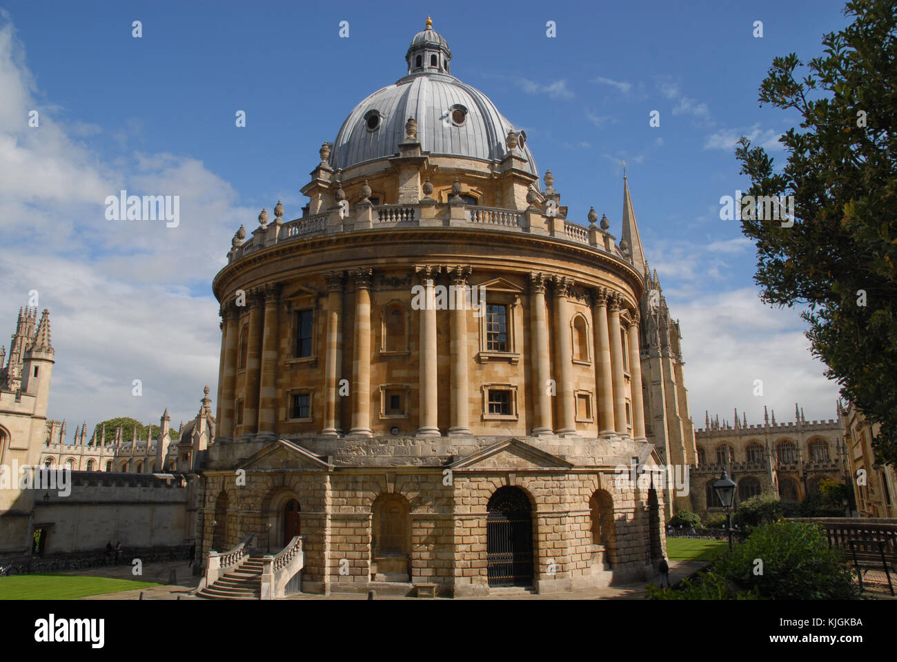 Radcliffe Square vu de l'Exeter College d'oxford Banque D'Images
