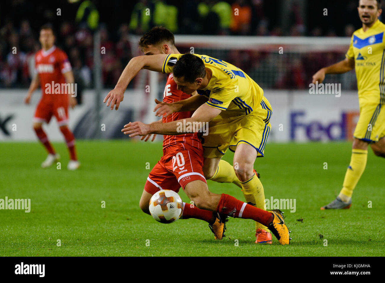 COLOGNE/ALLEMAGNE – 2 novembre 2017 : à RheinEnergieStadion le 2 novembre 2017 à Cologne, Allemagne. Banque D'Images