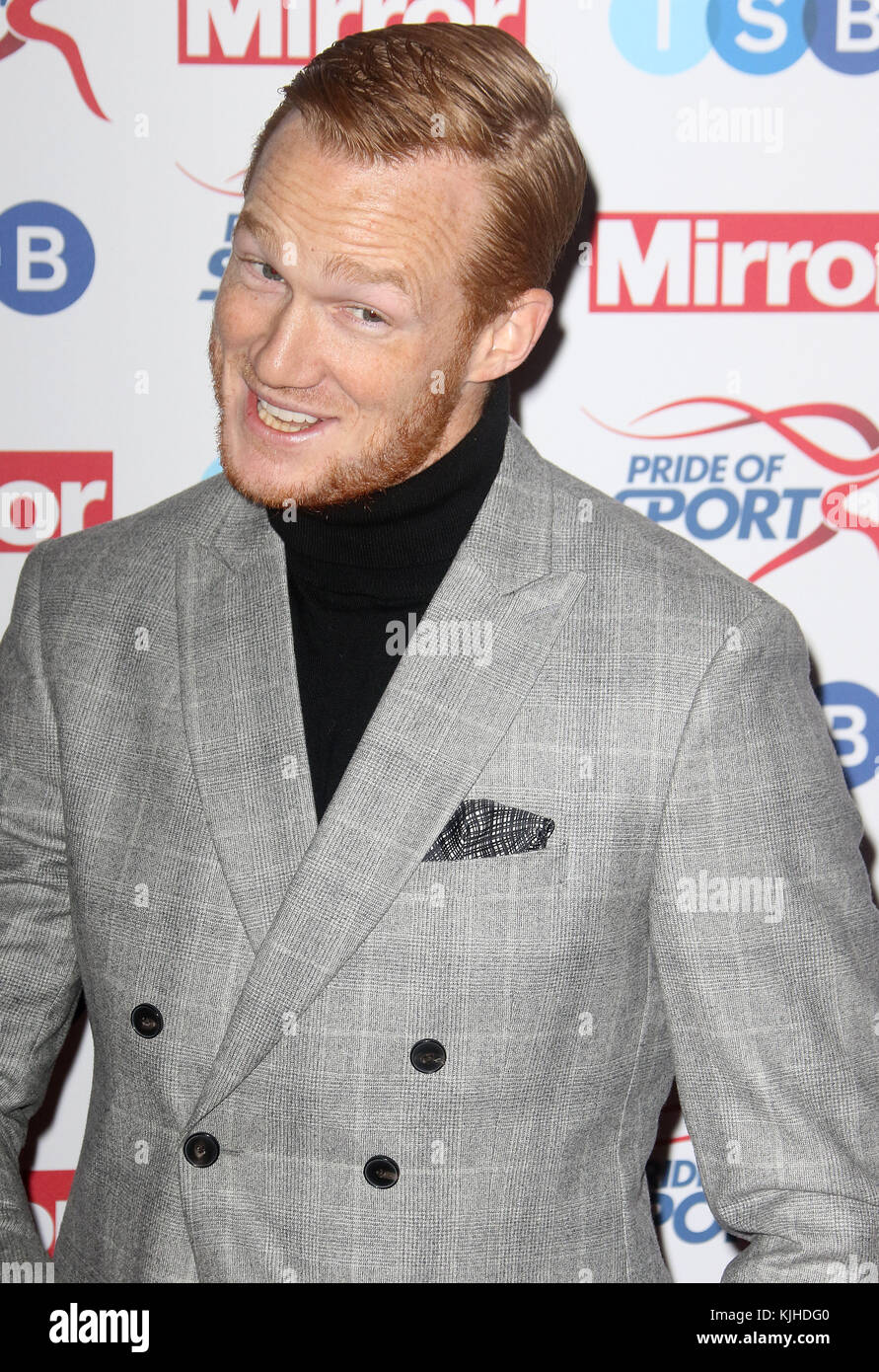 Nov 22, 2017 - Greg rutherford assistant à la fierté de sport awards 2017, l'hôtel Grosvenor House à Londres, Angleterre, RU Banque D'Images