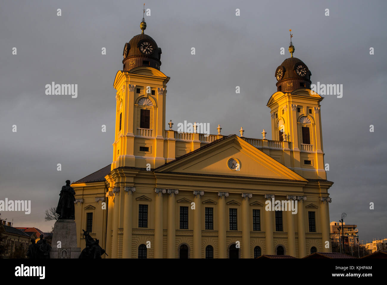 La Grande Église, Debrecen, Hongrie Banque D'Images