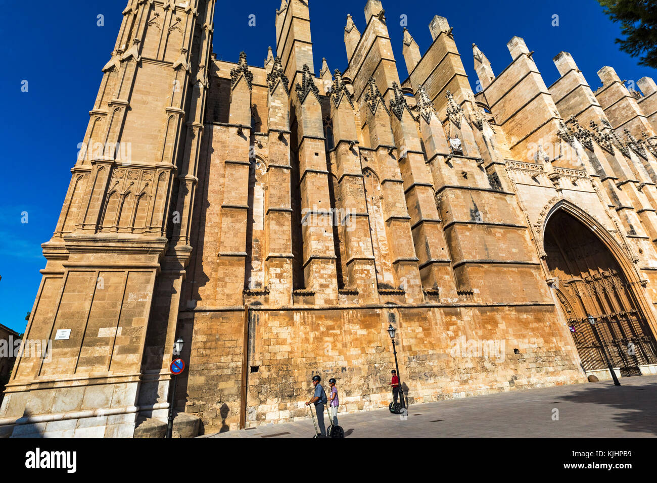 La cathédrale de Palma, Majorque, Baléares, Espagne Banque D'Images