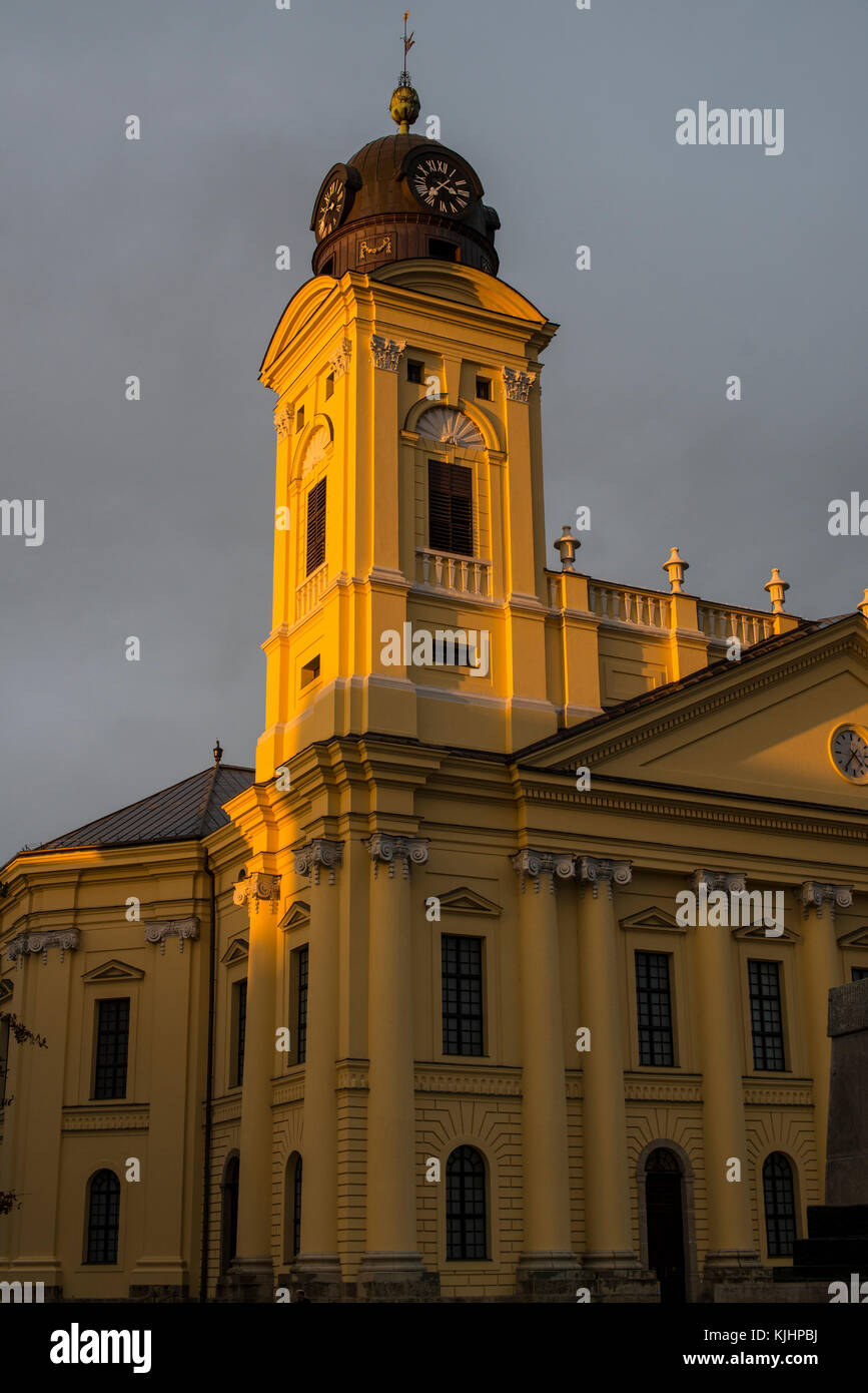 La Grande Église, Debrecen, Hongrie Banque D'Images