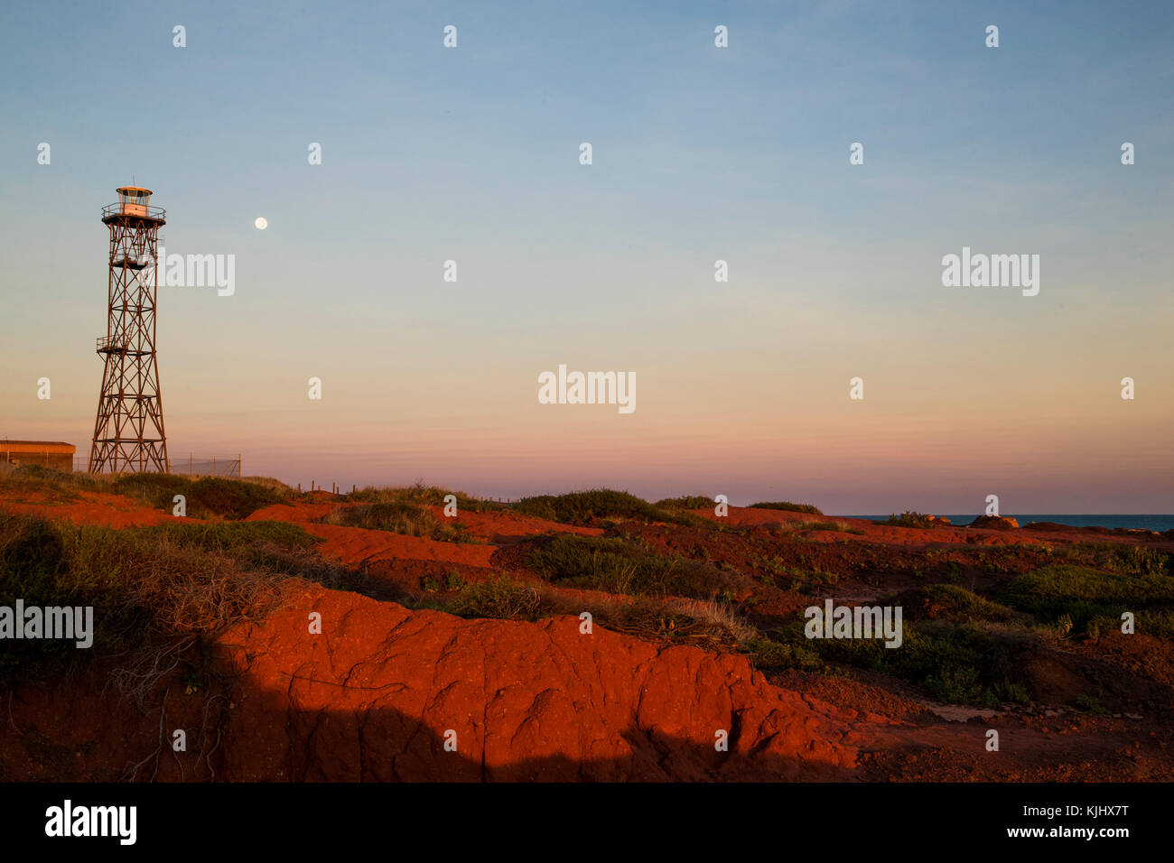 Paysage rural au coucher du soleil, de l'Australie-Occidentale, Australie Banque D'Images