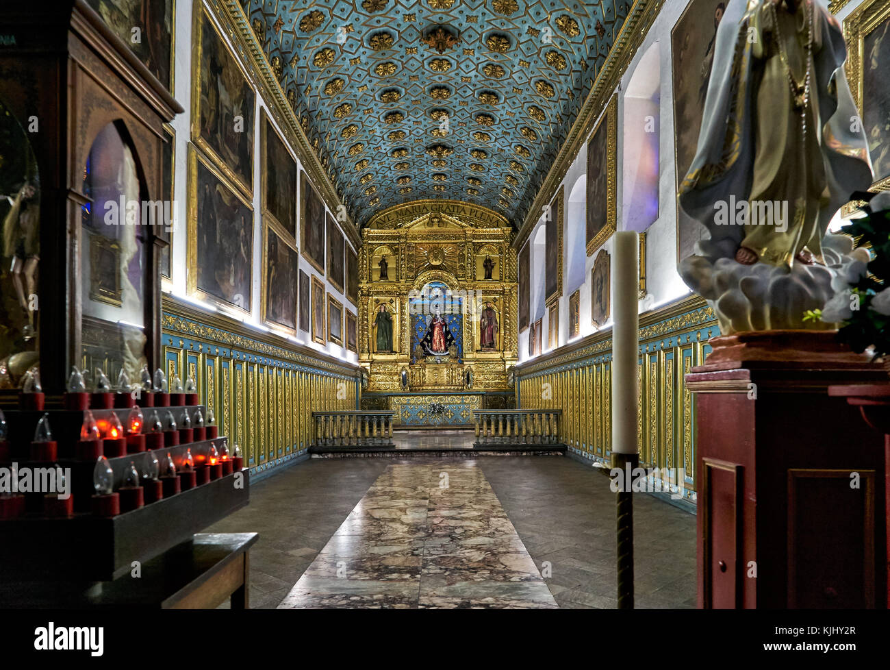 Autel latéral à saint Francis église ou église de San Francisco, Bogota, Colombie, Amérique du Sud Banque D'Images