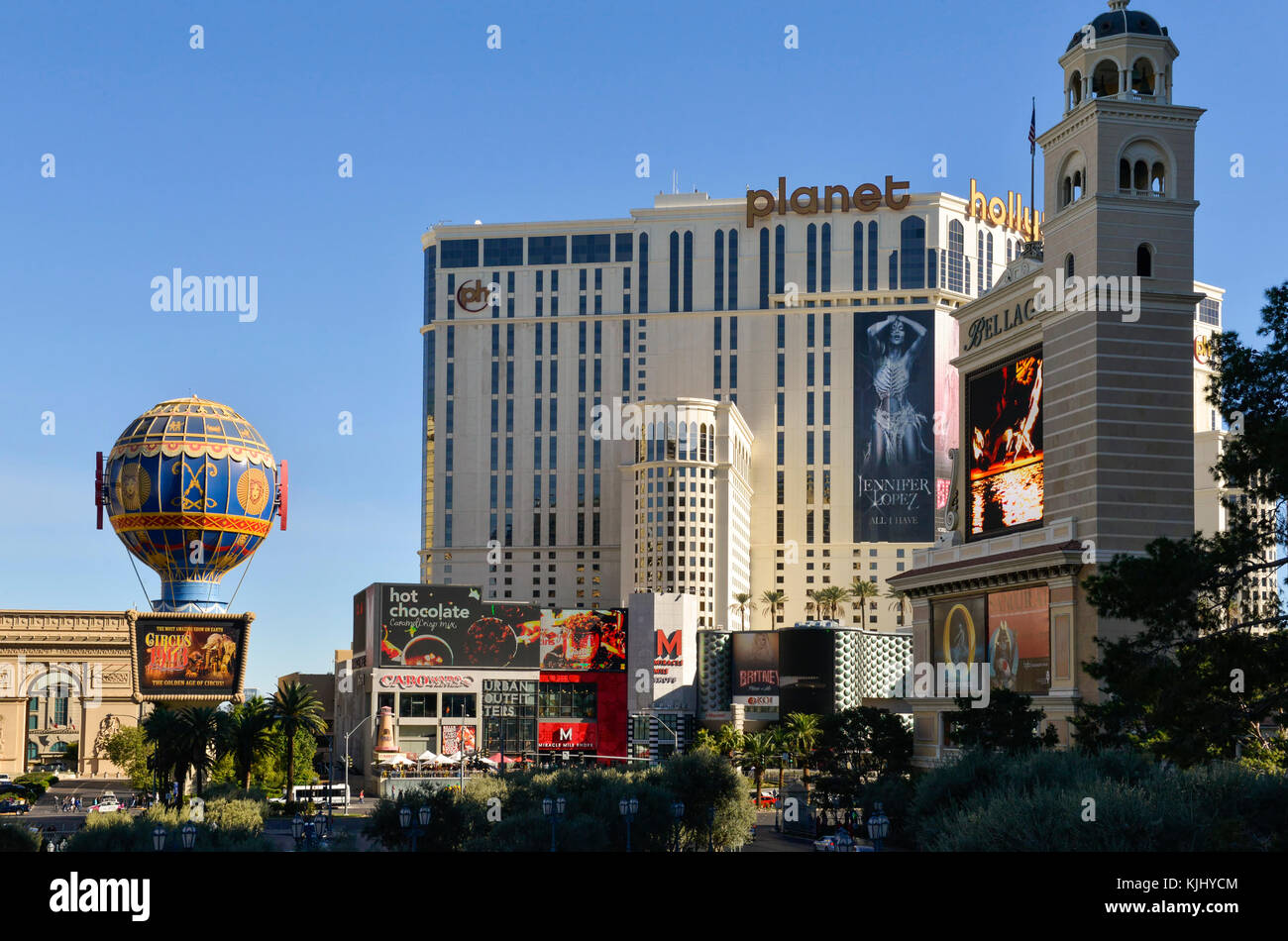 Le Strip de Las Vegas Banque D'Images