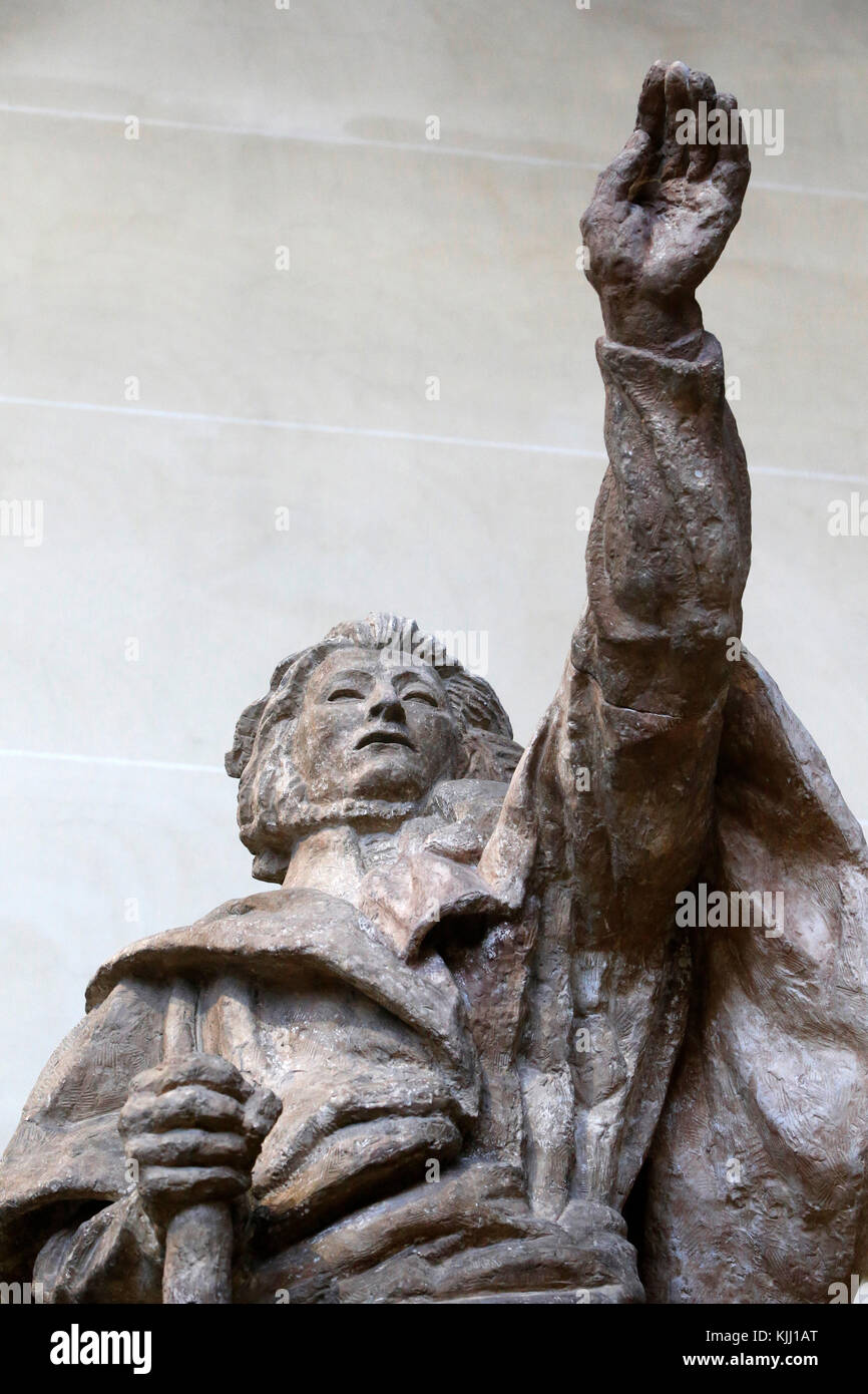 Antoine Bourdelle museum, Paris. Le poète Adam Mickiewicz.1909-24. Le plâtre. La France. Banque D'Images