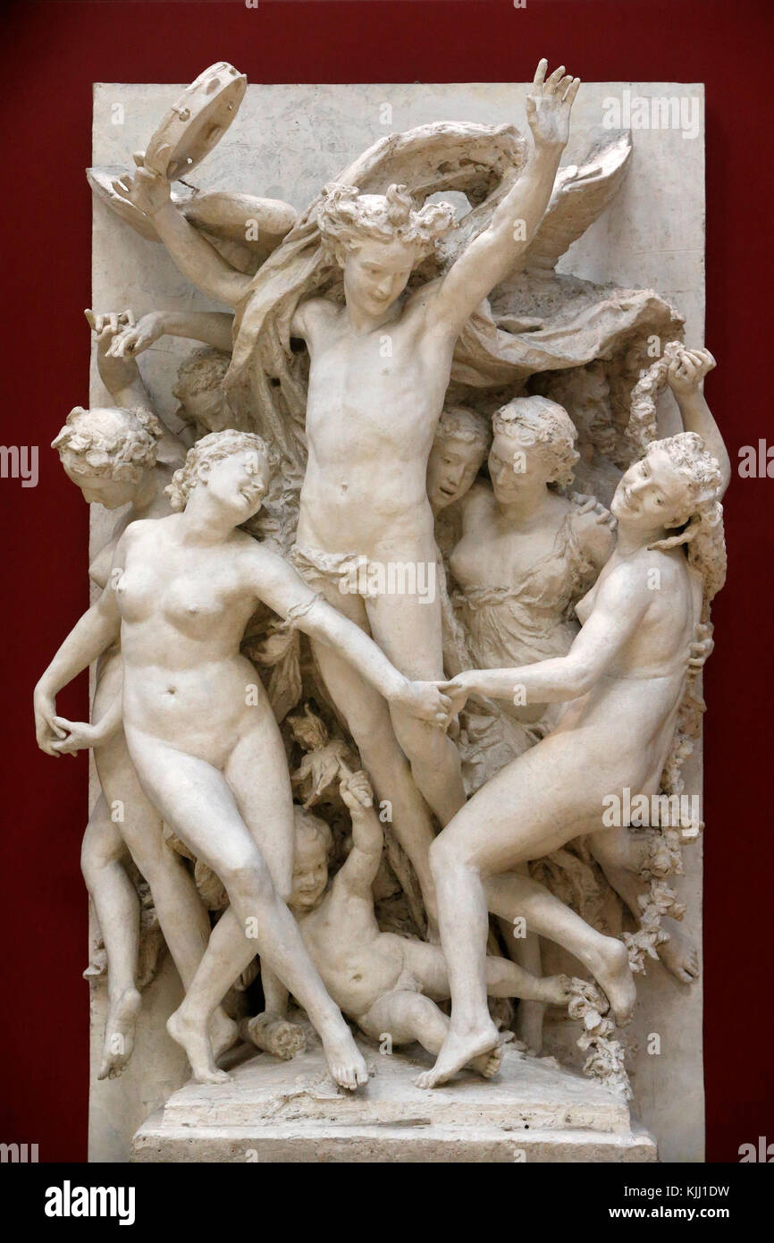 Musée d'Orsay. Jean-Baptiste Carpeaux. La danse. 1868. Le plâtre. La France. Banque D'Images