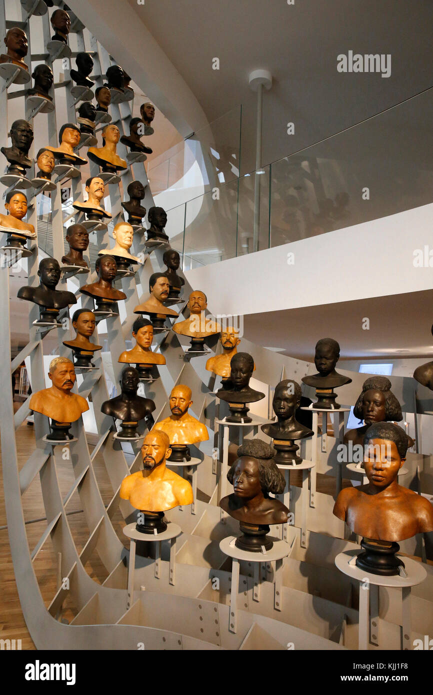 MusŽe de l'homme, Musée de l'Homme, Paris. La diversité humaine. La France. Banque D'Images