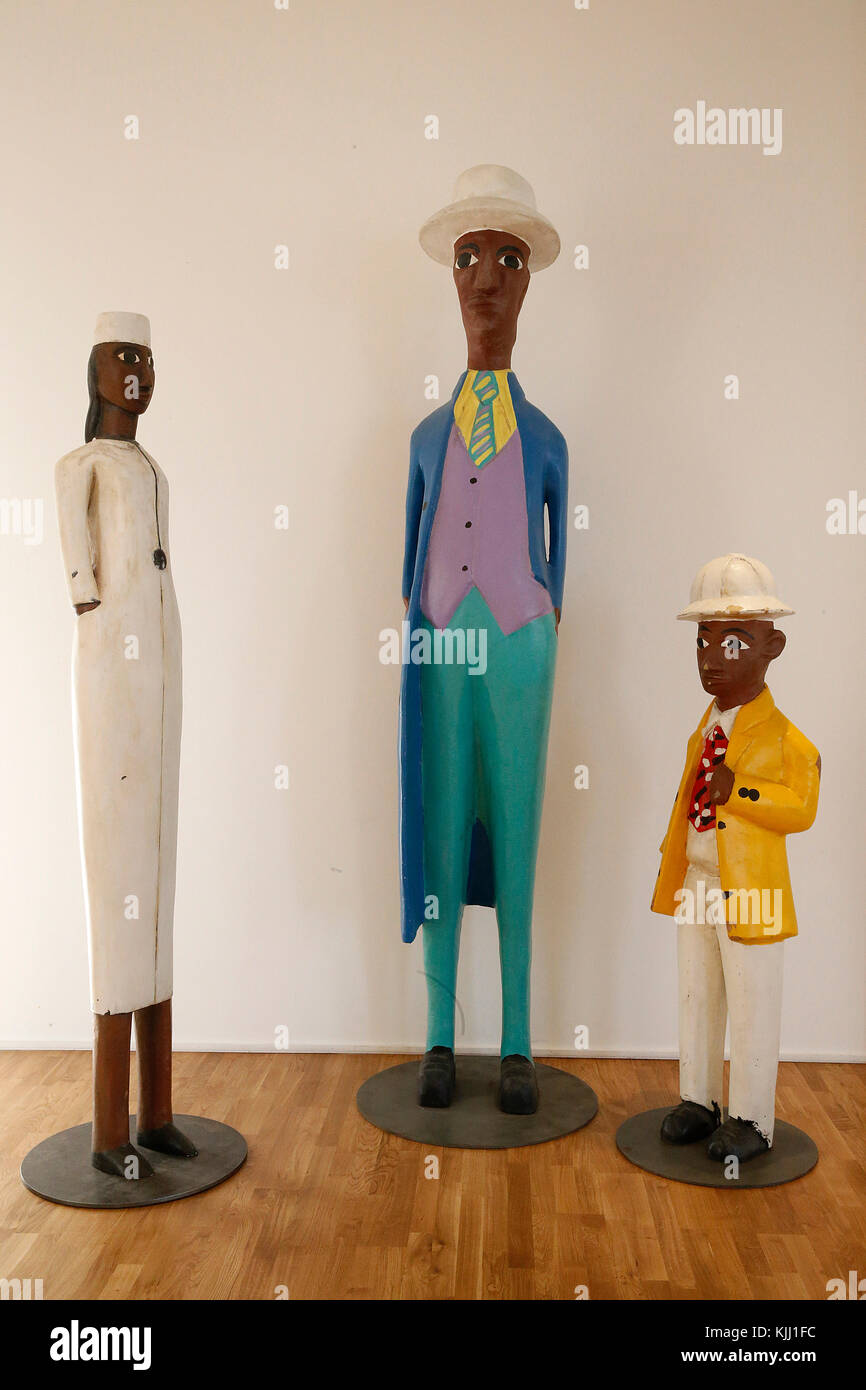 MusŽe de l'homme, Musée de l'Homme, Paris. Les statues africaines. La France. Banque D'Images