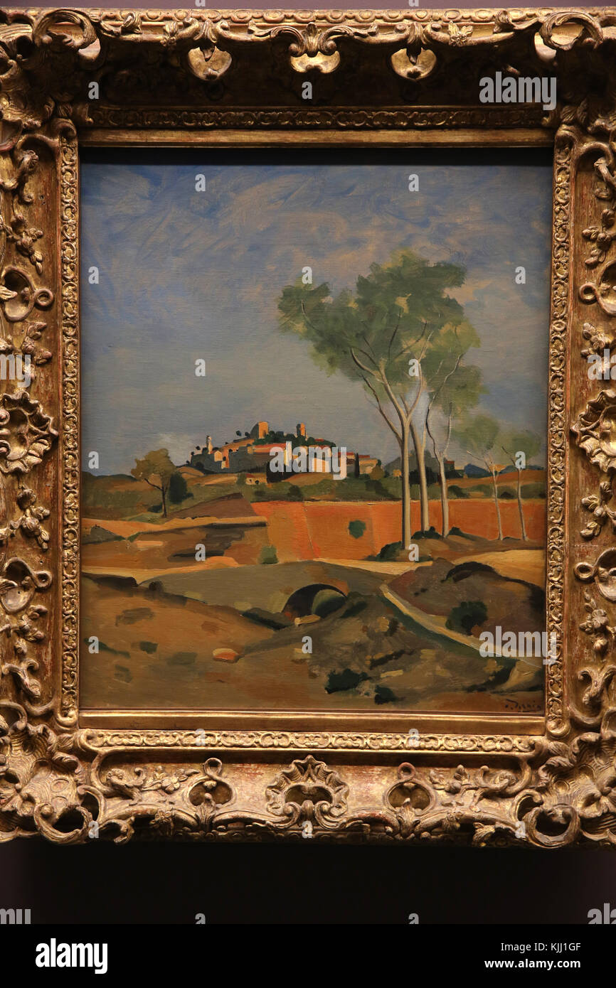MusŽe de l'Orangerie, Paris. AndrŽ Derain, Paysage du Midi, vers 1932. Huile sur toile. La France. Banque D'Images