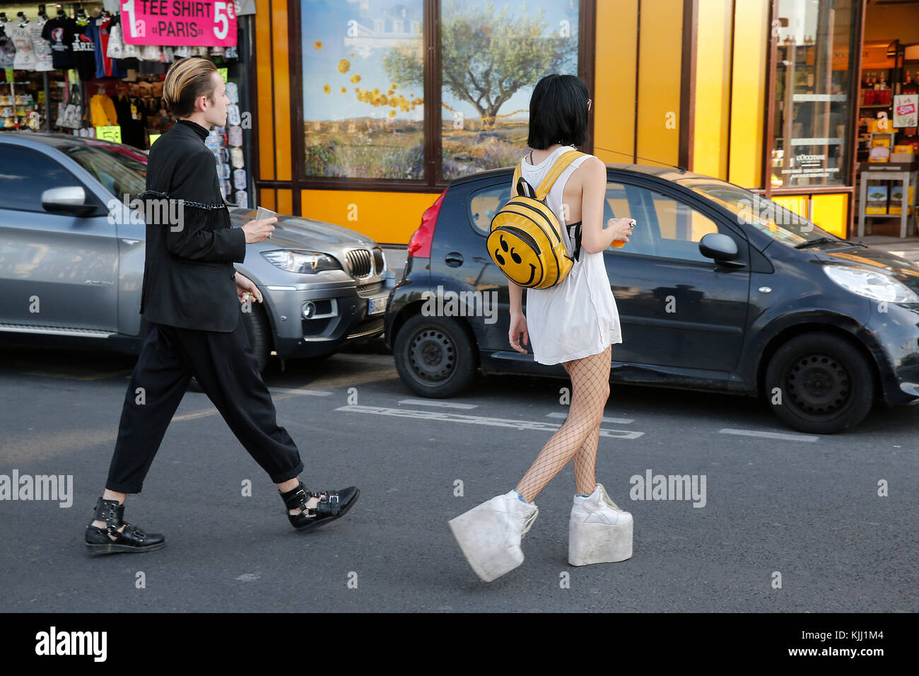 Victimes de la mode à Paris. La France. Banque D'Images