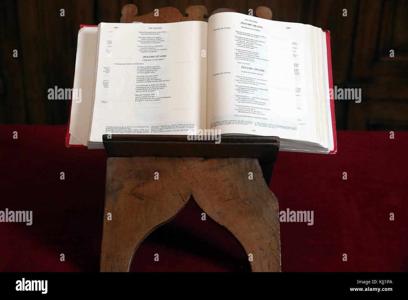 La cathédrale dédiée à Saint Etienne. La Bible. La France. Banque D'Images