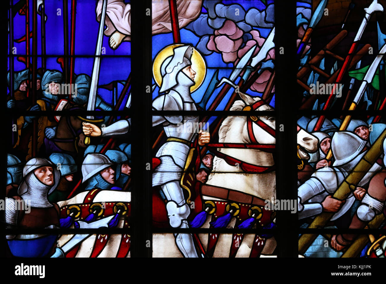 VITRAUX DE LA NEF - JEANNE D'ARC | Jeanne d'Arc est béatifié VITRAUX DE LA NEF - JEANNE D'ARC | Jeanne d'Arc est béatifié