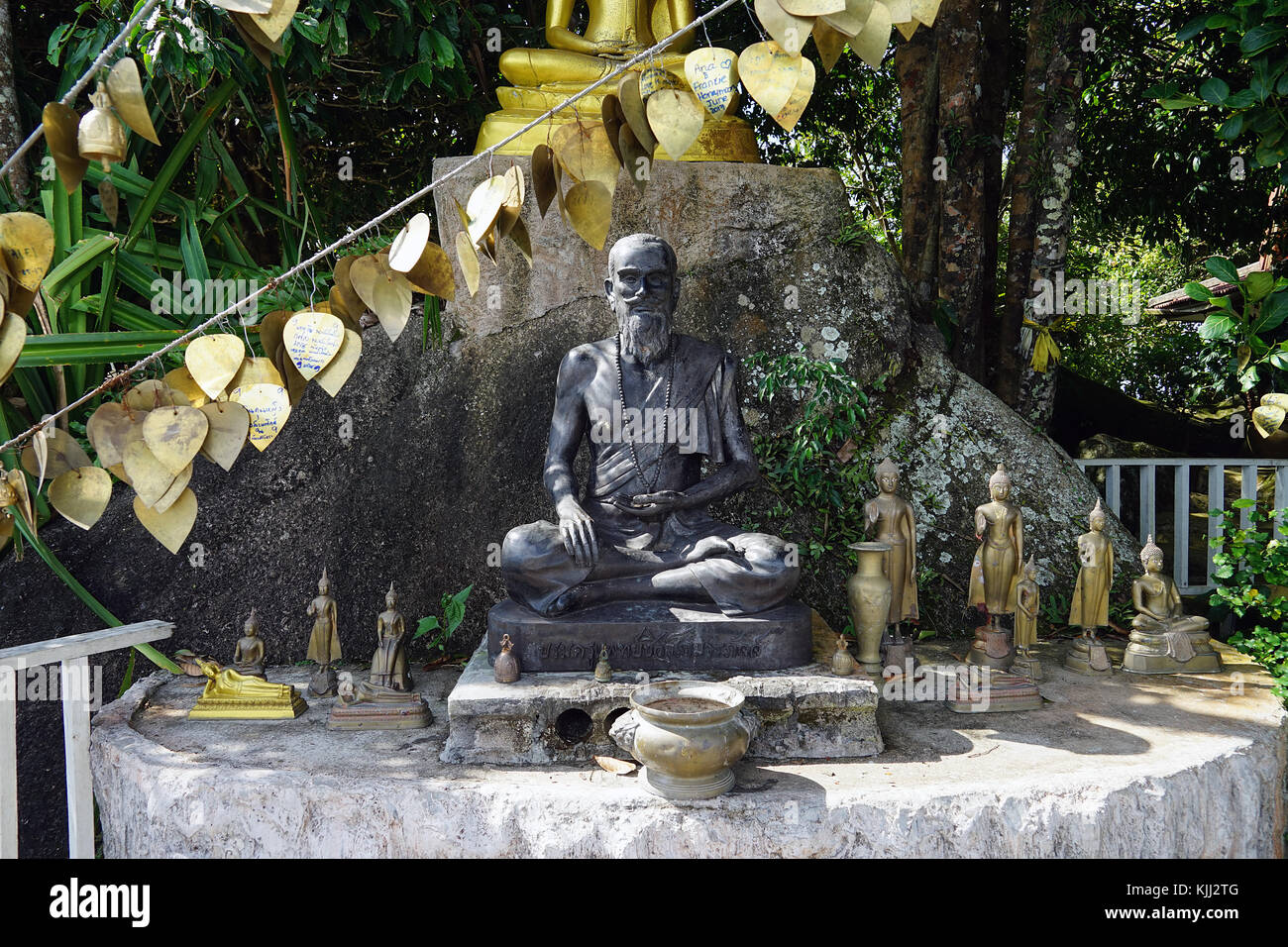 La Thaïlande bouddha bouddhisme temple Dieu or voyages religion . Banque D'Images