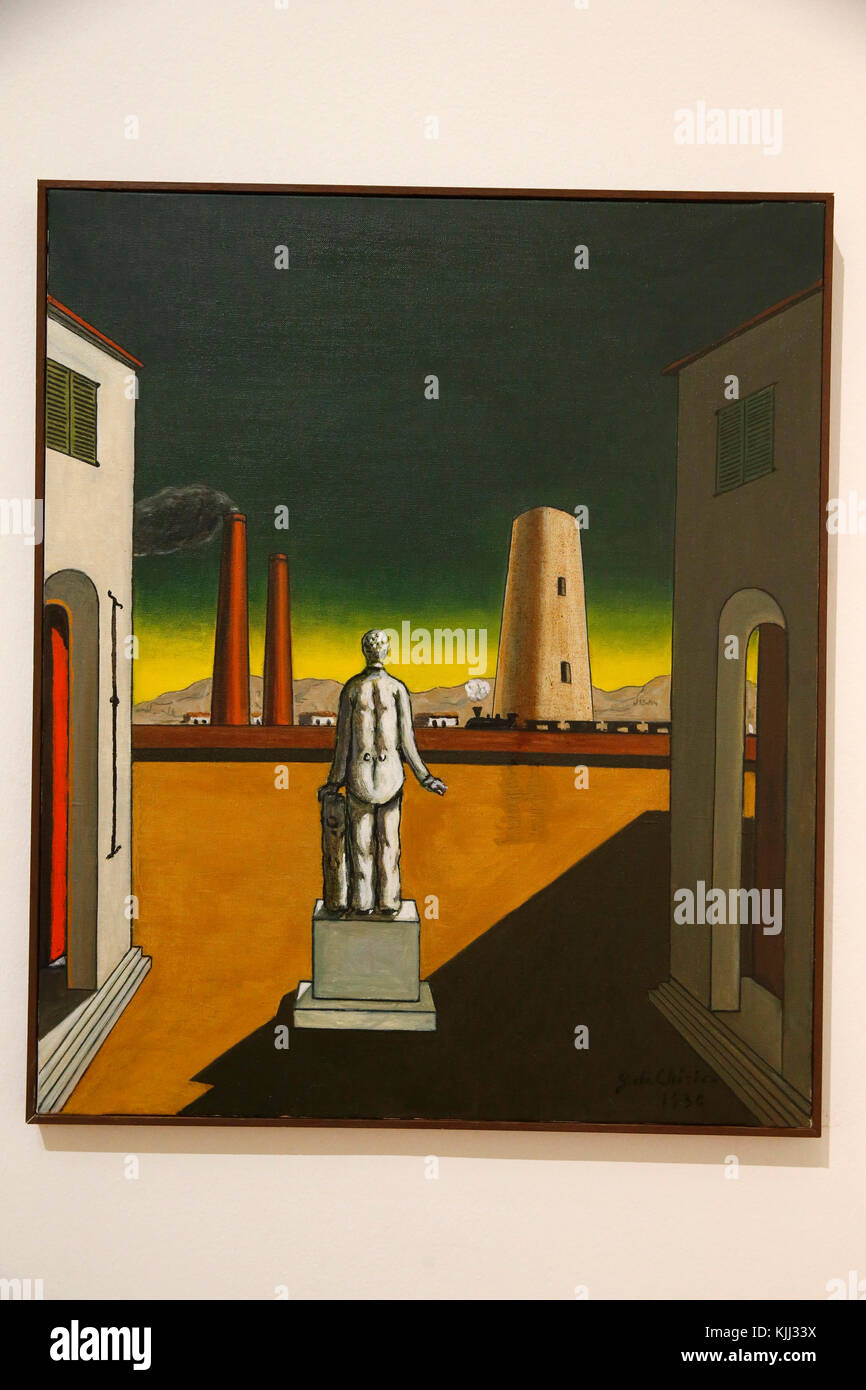Musée d'Art Moderne, Rome. Giorgio de Chirico. Passato e presente. 1936. Cette image n'est pas tombŽe dans le domaine public. Il faut obligatoiremen Banque D'Images