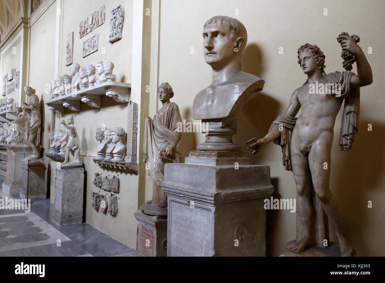 Musées du Vatican, Rome. Musée Chiaramonti. L'Italie. Banque D'Images