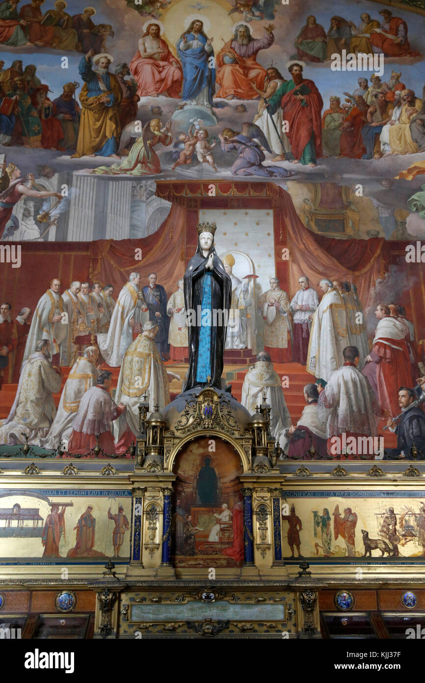 Musées du Vatican, Rome. Fresque de la Sala dell'Immacolata. L'Italie. Banque D'Images