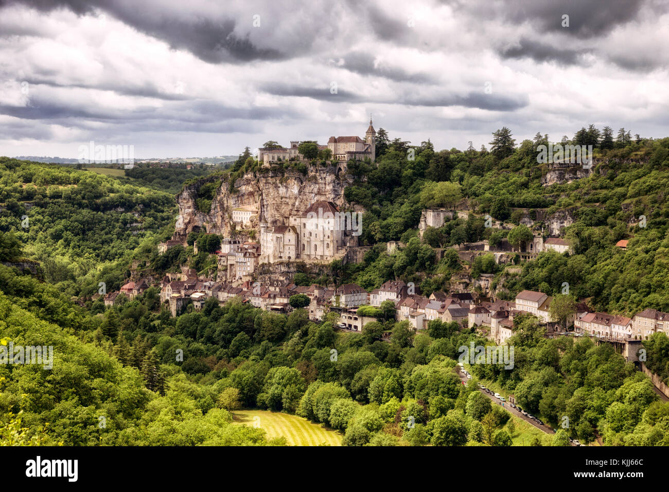 Rocamadour, un village de la Dordogne. Banque D'Images Rocamadour, un village de la Dordogne. Banque D'Images