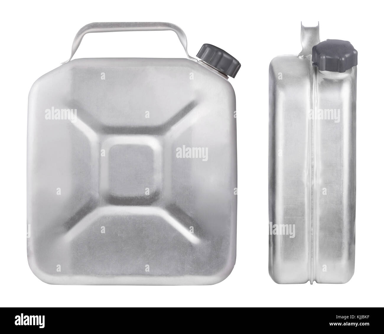 Les bidons de carburant isolé sur fond blanc Banque D'Images