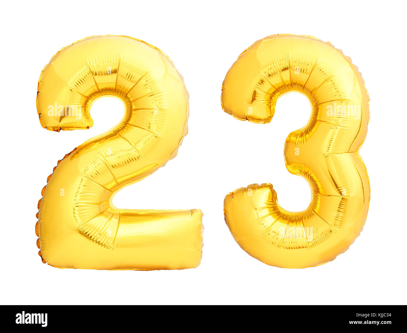 Nombre d'or 23 vingt trois faits de ballon gonflable Banque D'Images