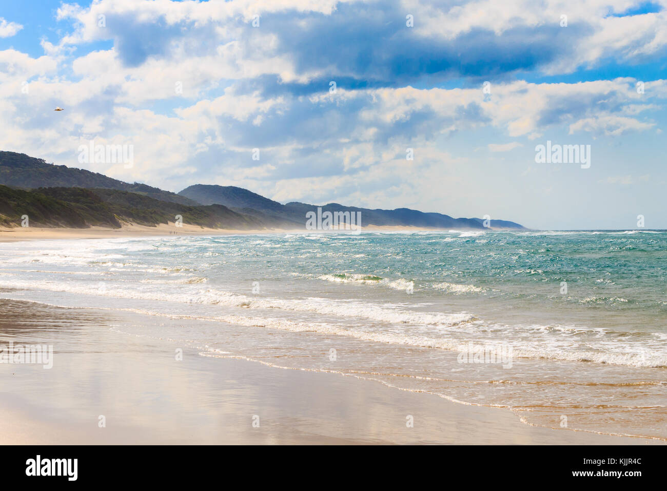 Parc Isimangaliso Wetland Park Beach, Afrique du Sud. Paysage d'Afrique du Sud. Saint Lucia National Park Banque D'Images