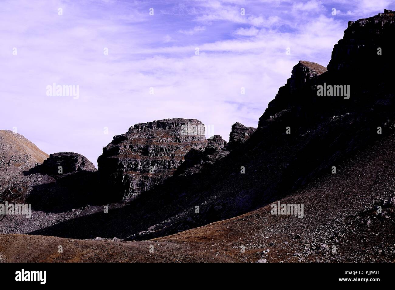 Paysage de montagne Banque D'Images