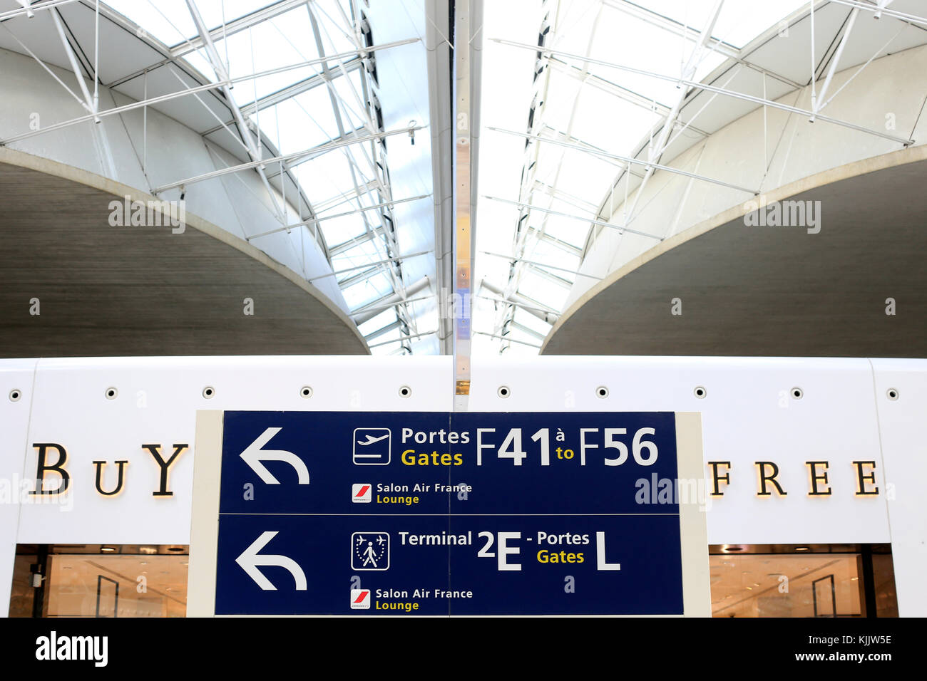 L'aéroport Charles de Gaulle. En Franchise. De Roissy. La France. Banque D'Images
