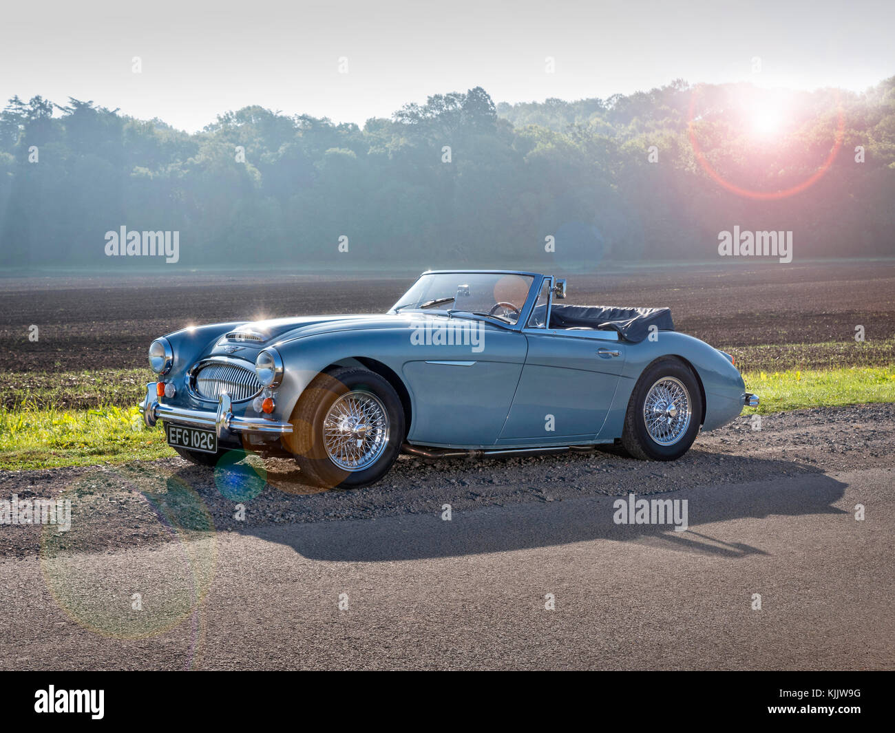 1965 Austin Healey 3000 MKIII 1/9/17 Banque D'Images