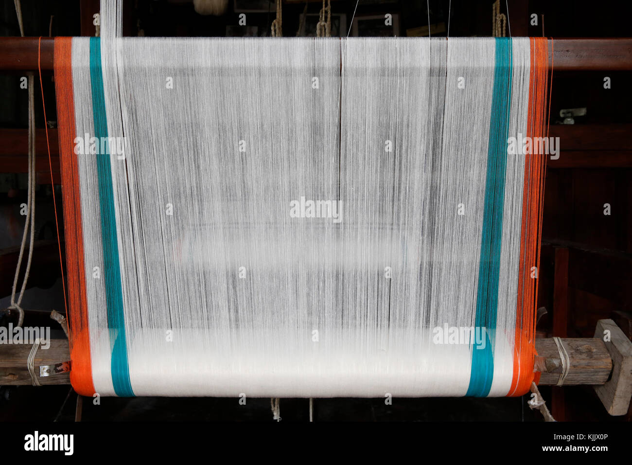 Gandhi Smriti autrefois connu sous le nom de maison ou Birla Bhavan Birla, est un musée consacré au Mahatma Gandhi. Handloom. Delhi. L'Inde. Banque D'Images