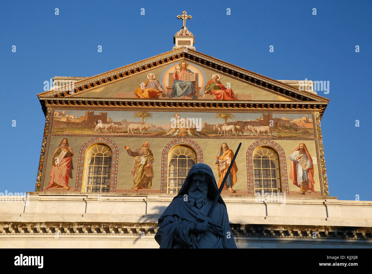 Saint Paul hors les murs", l'église de Rome. L'Italie. Banque D'Images