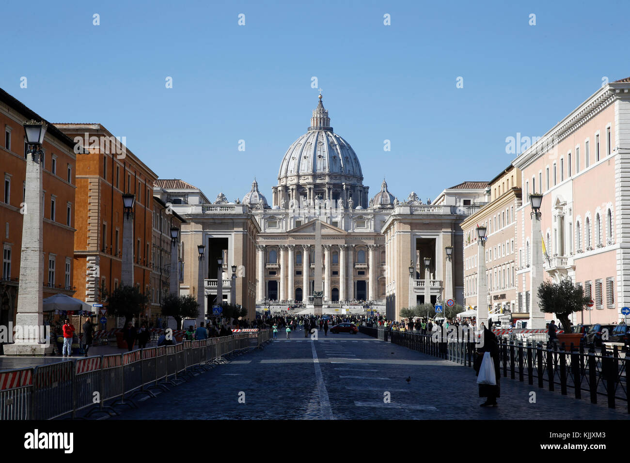 La basilique Saint Pierre, Rome. L'Italie. Banque D'Images
