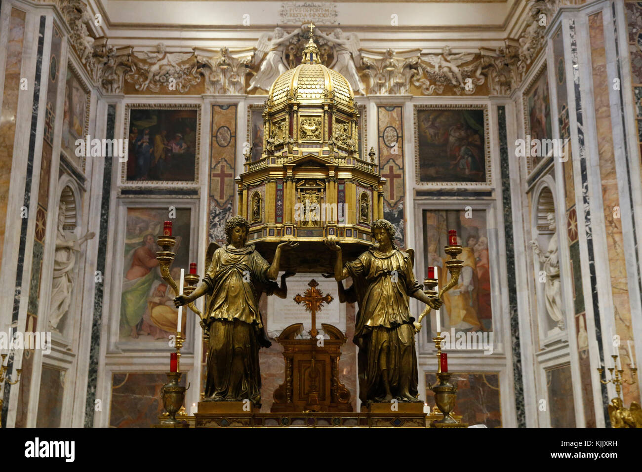L'église de Santa Maria Maggiore, à Rome. L'Italie. Banque D'Images