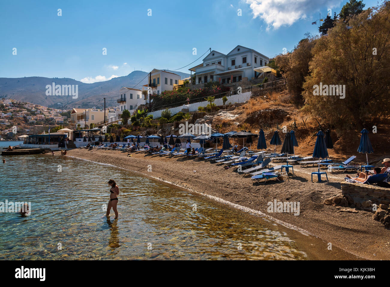 Paradise beach, symi Banque D'Images