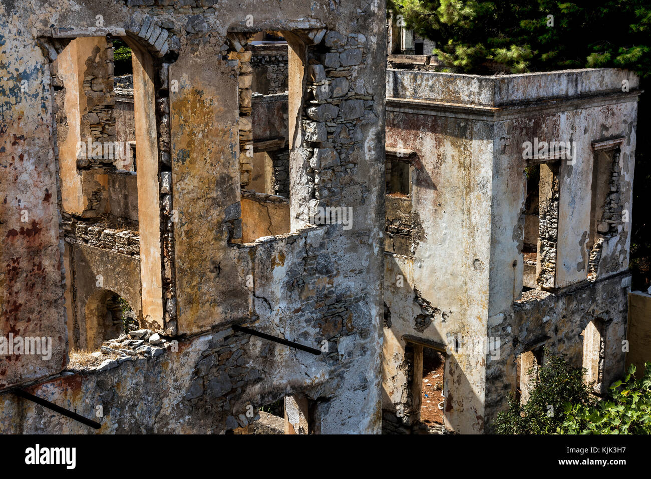 Ruines à Symi Banque D'Images