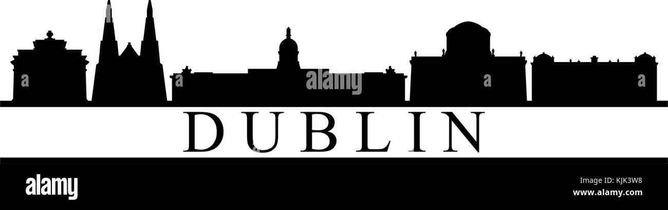 Ville de Dublin Illustration de Vecteur