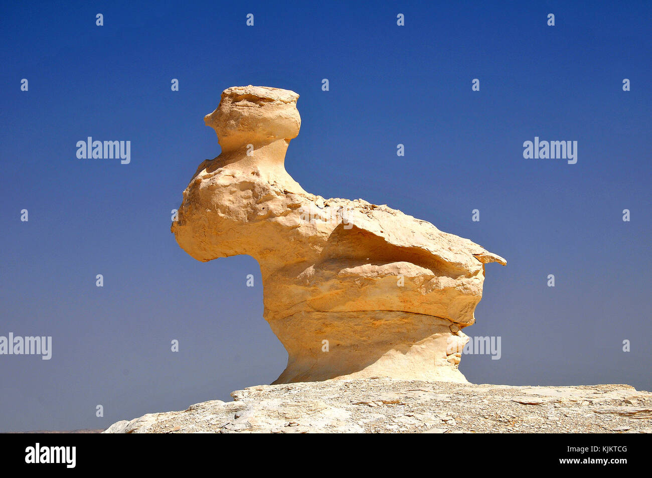 Le désert blanc, province Assiout. L'Égypte. Banque D'Images