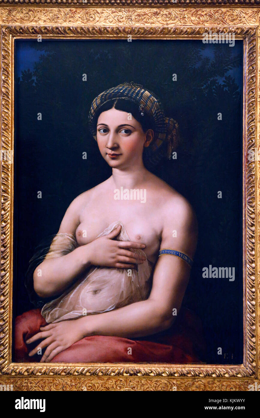 Galerie Barberini, Rome. La Fornarina. Raffaello. Raphael. L'Italie. Banque D'Images