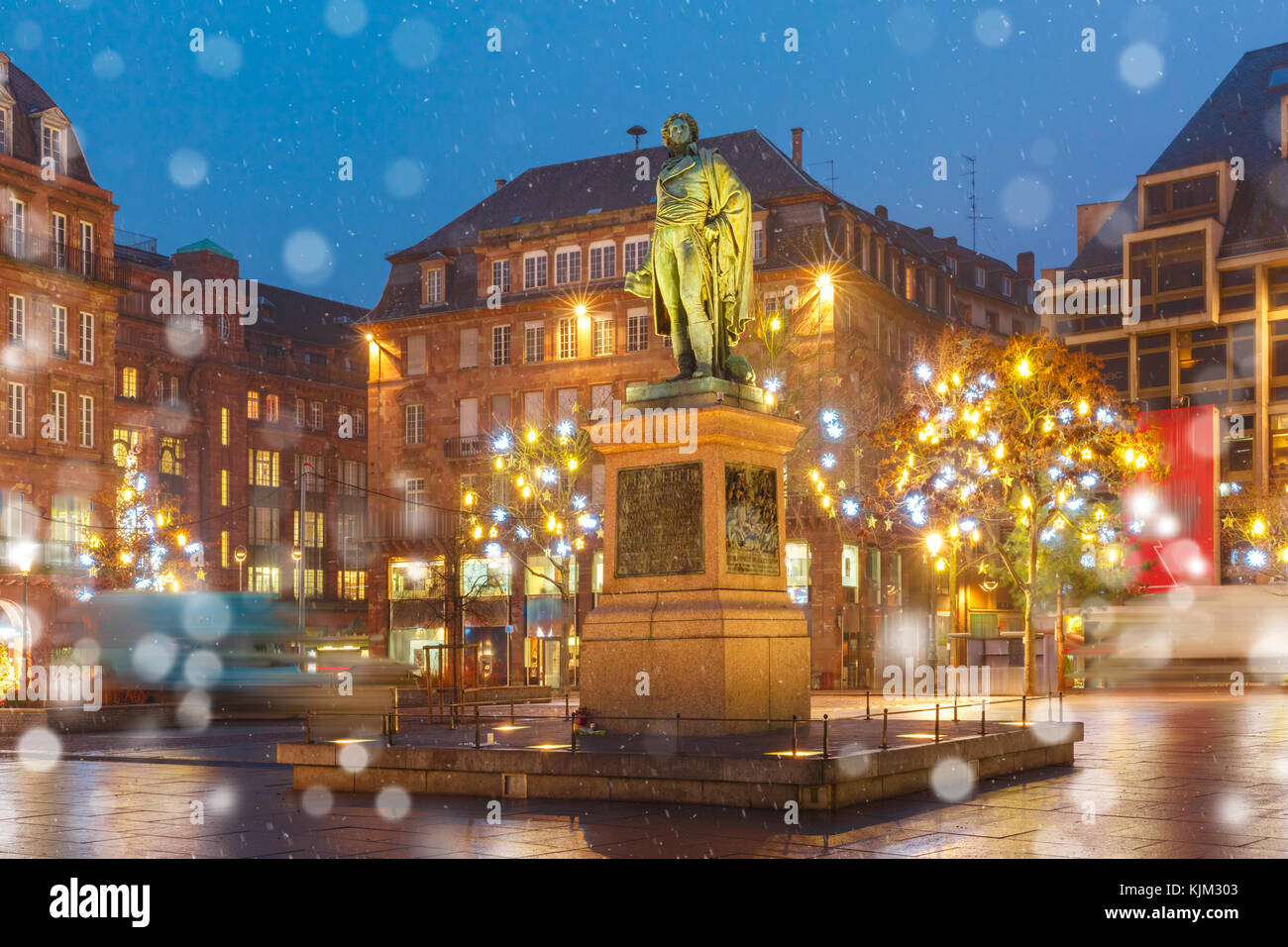 La place Kléber à Strasbourg, Alsace, France Banque D'Images