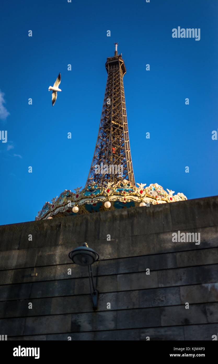 La tour eiffel - 25/11/2012 - France / Ile-de-France (région) / paris - la tour Eiffel, Paris à l'automne. - Sylvain leser / le pictorium Banque D'Images