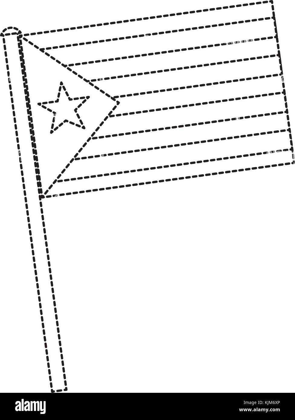Droit sur l'icône du drapeau catalunya Illustration de Vecteur