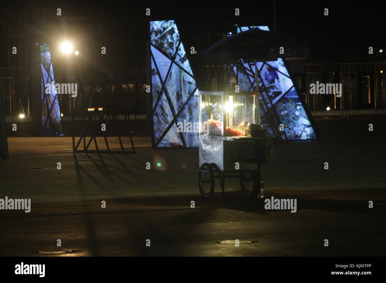 Costs panier de Pipoca Banque D'Images