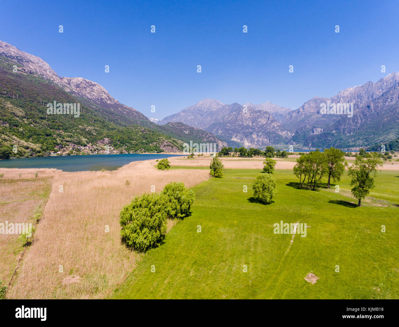 Réserve naturelle de Novate Mezzola - Pian di spagna en valchiavenna Banque D'Images