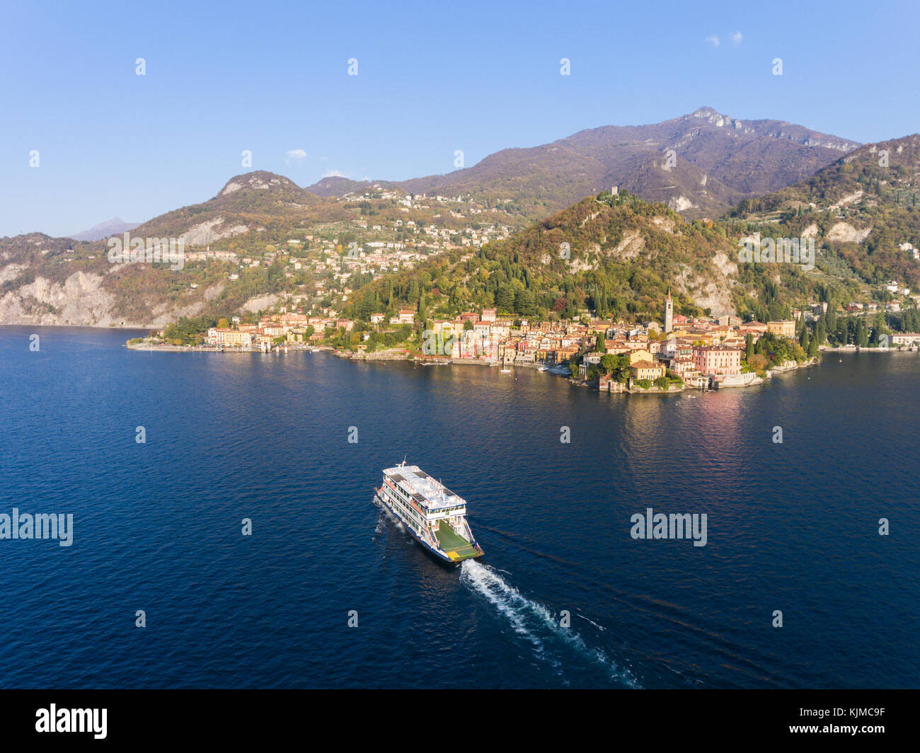 Ferry Boat et de la ville de Cervia, vacances en Italie Banque D'Images