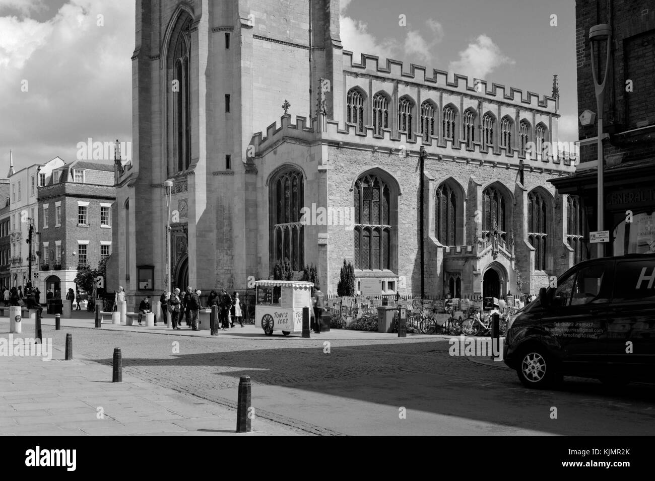 Grand St Mary's Church sur King's Parade Cambridge Banque D'Images