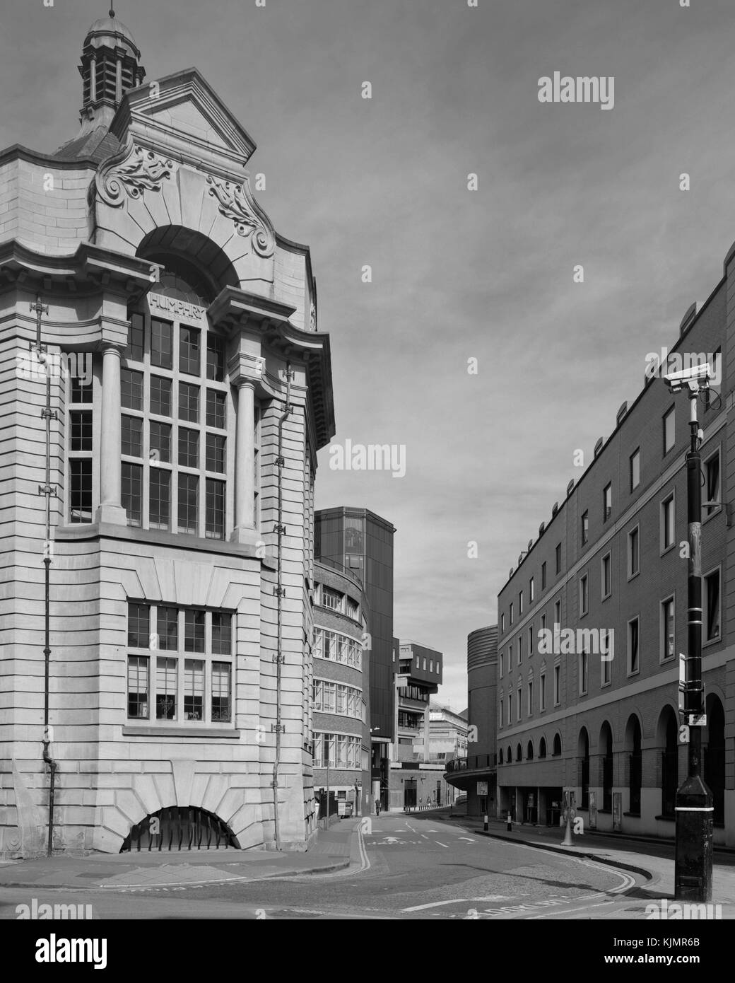 Humphry Museum et entrée au parking Cour Lion, Downing Street Cambridge Banque D'Images