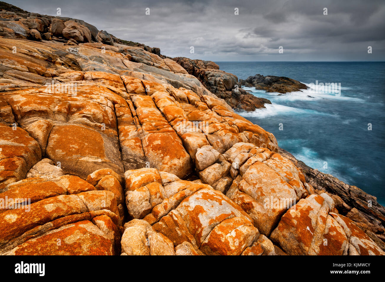 Côte sauvage en Torndirrup National Park. Banque D'Images
