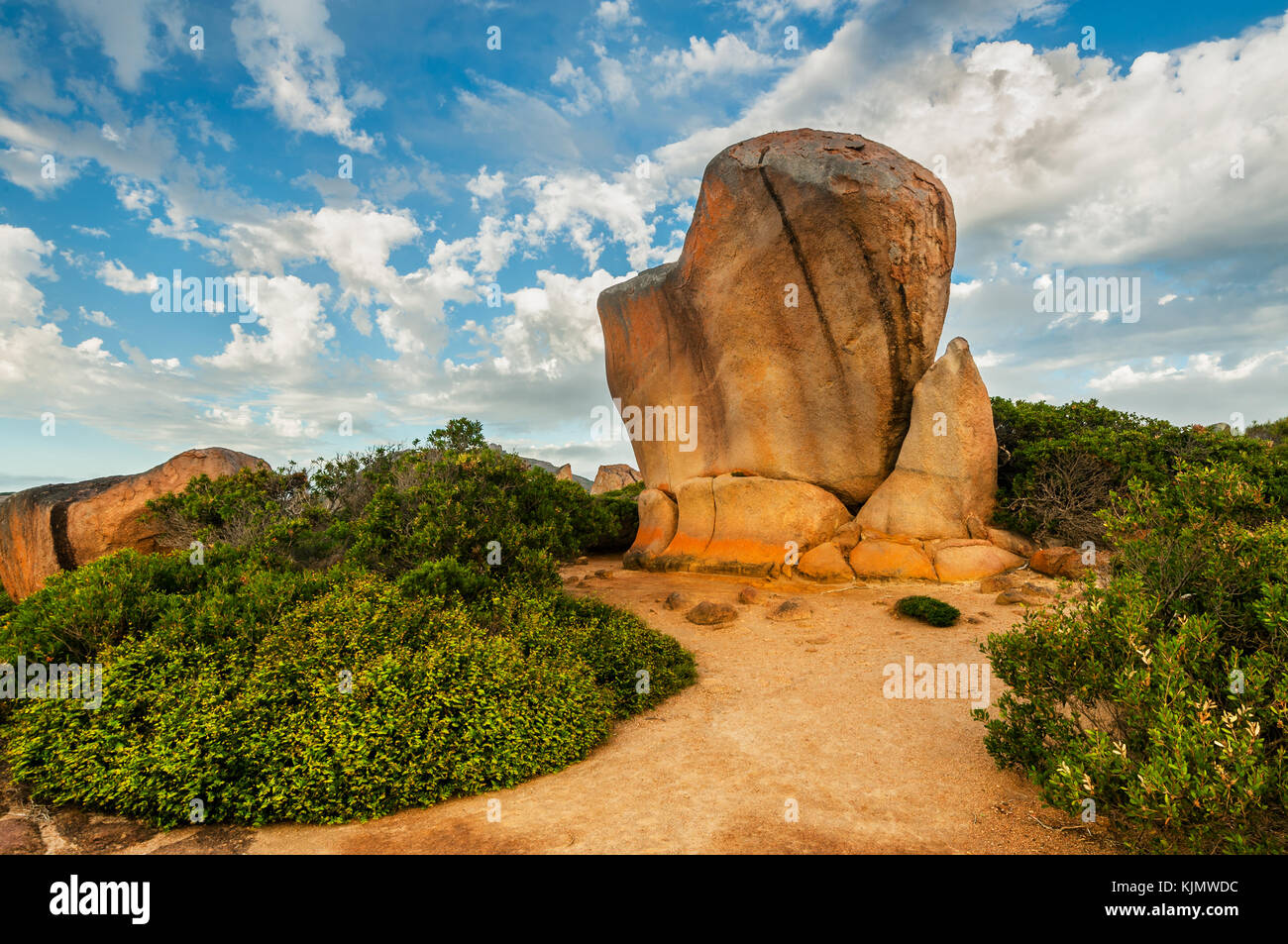 Rock sifflement en Cape Le Grand National Park. Banque D'Images