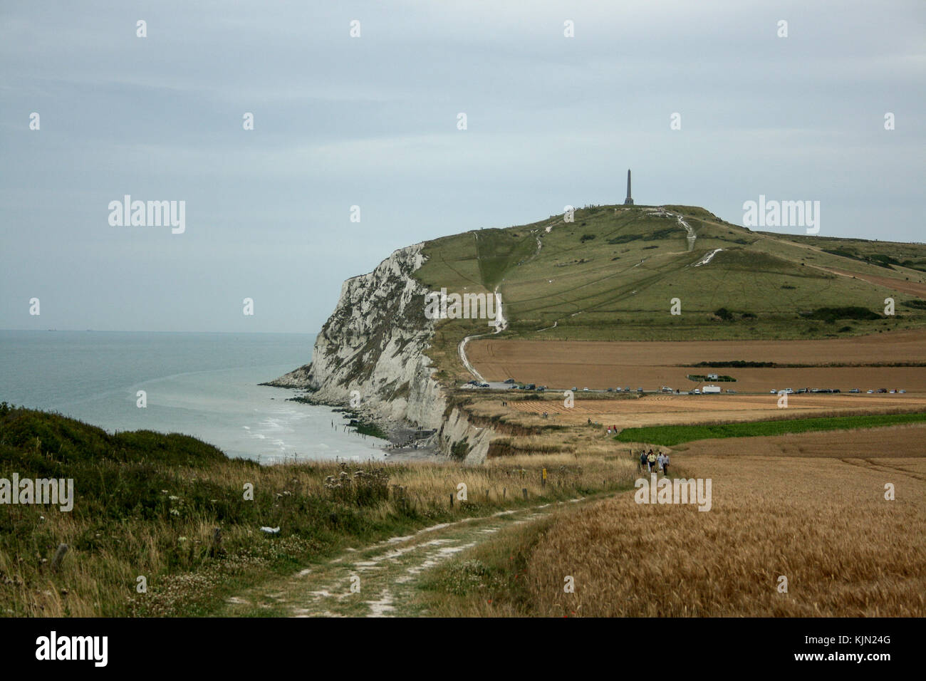 Cap Blanc Nez Vue, France Paysage d'été Banque D'Images