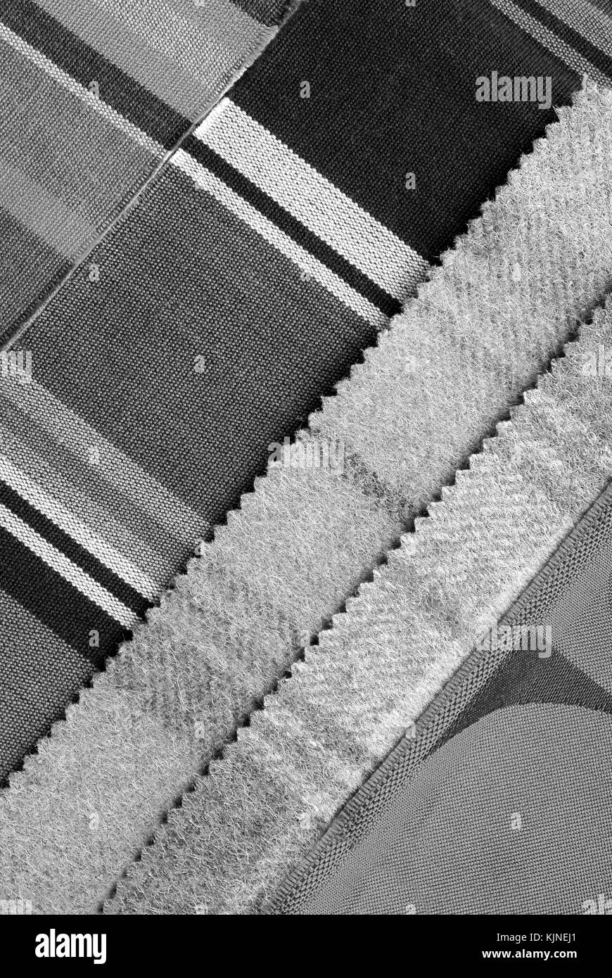 Tissu de couleur gris sélection design Banque D'Images