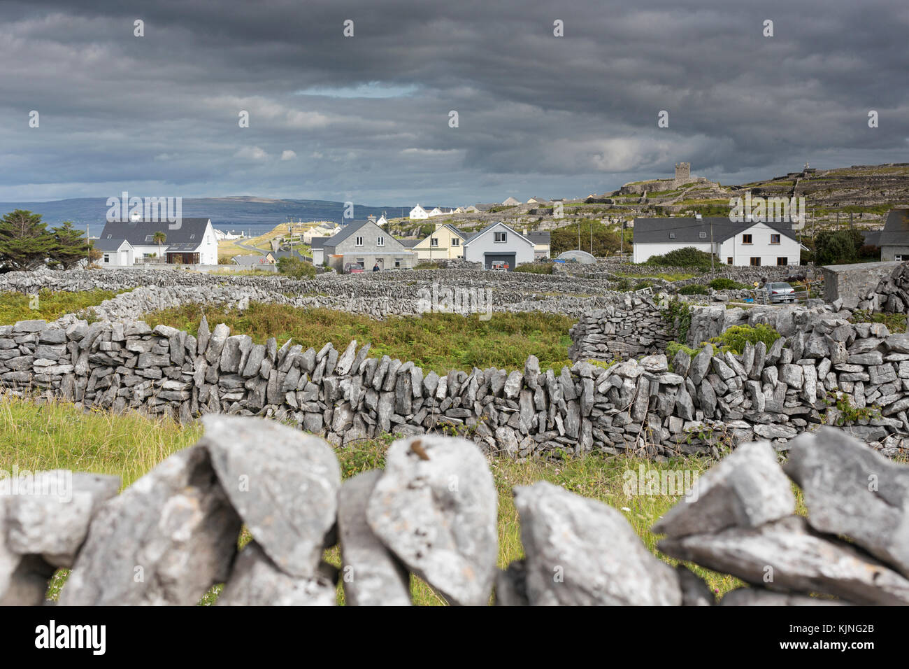 L'Inis Oírr paysage pittoresque d'Inisheer (), l'une des trois îles dans les îles d'Aran, dans le comté de Galway, Irlande. Banque D'Images